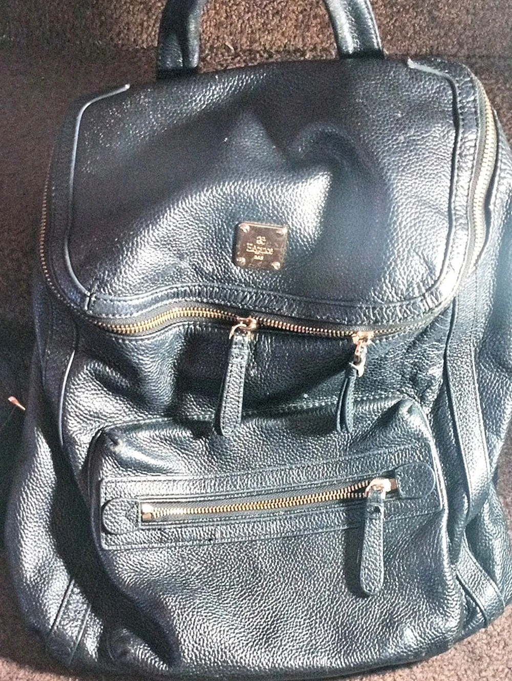 Hexagona Black Backpack